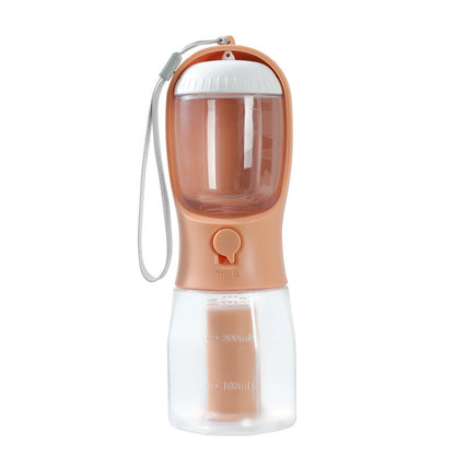 3-in-1 Portable Food Water & Waste Bag Dispenser Pet Cup