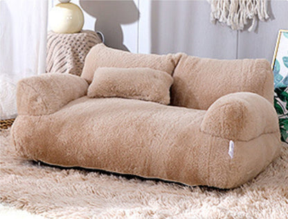 Luxury Warm Plush Winter Pet Bed Sofa