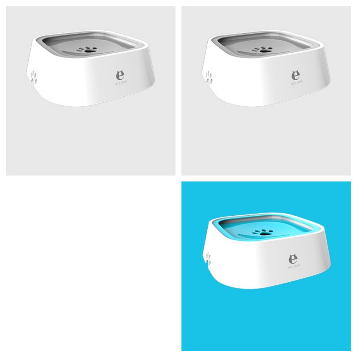 Anti Spill Floating Pet Water Bowl Slow Feeder Dispenser