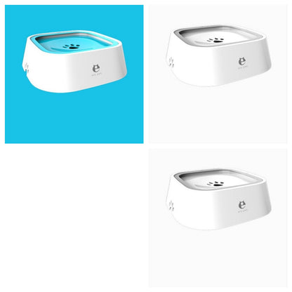 Anti Spill Floating Pet Water Bowl Slow Feeder Dispenser