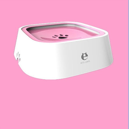 Anti Spill Floating Pet Water Bowl Slow Feeder Dispenser