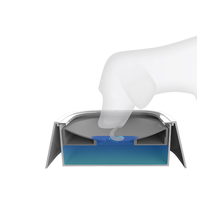 Anti Spill Floating Pet Water Bowl Slow Feeder Dispenser