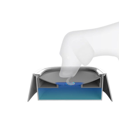 Anti Spill Floating Pet Water Bowl Slow Feeder Dispenser