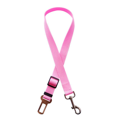 Adjustable Pet Safety Harness Lead Clip Car Seat Belt