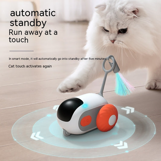 Remote Control Rechargeable Automatic Chasing Pet Car Toy