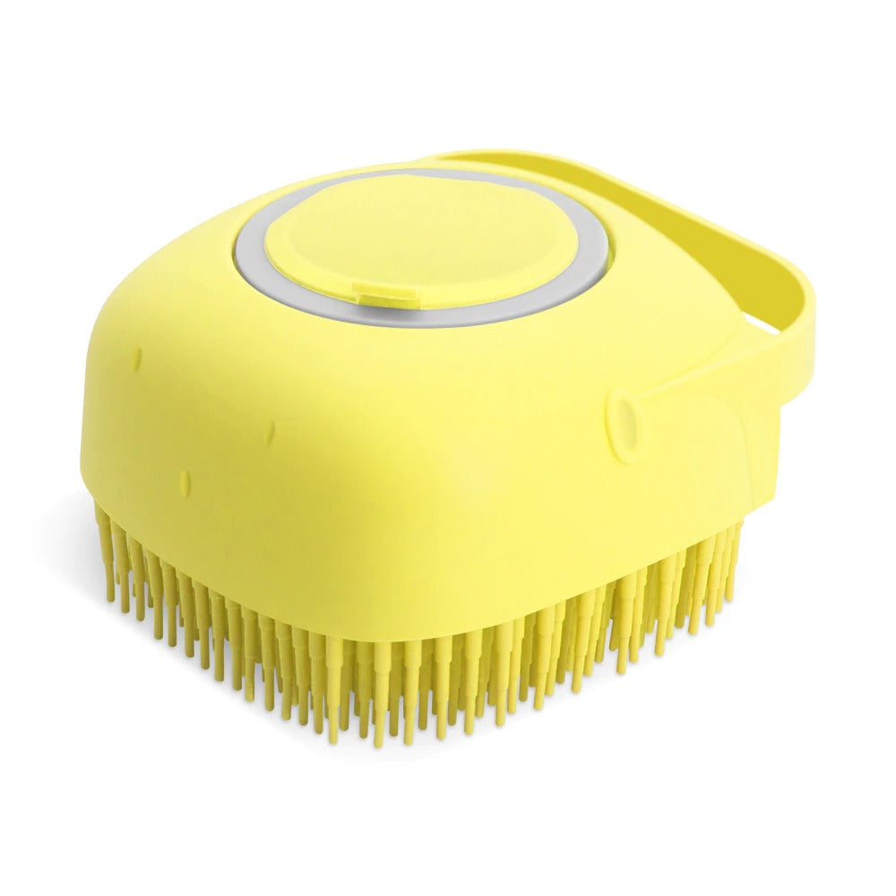 Pet Grooming Brush Shampoo Massage Comb & Bath Scrubber