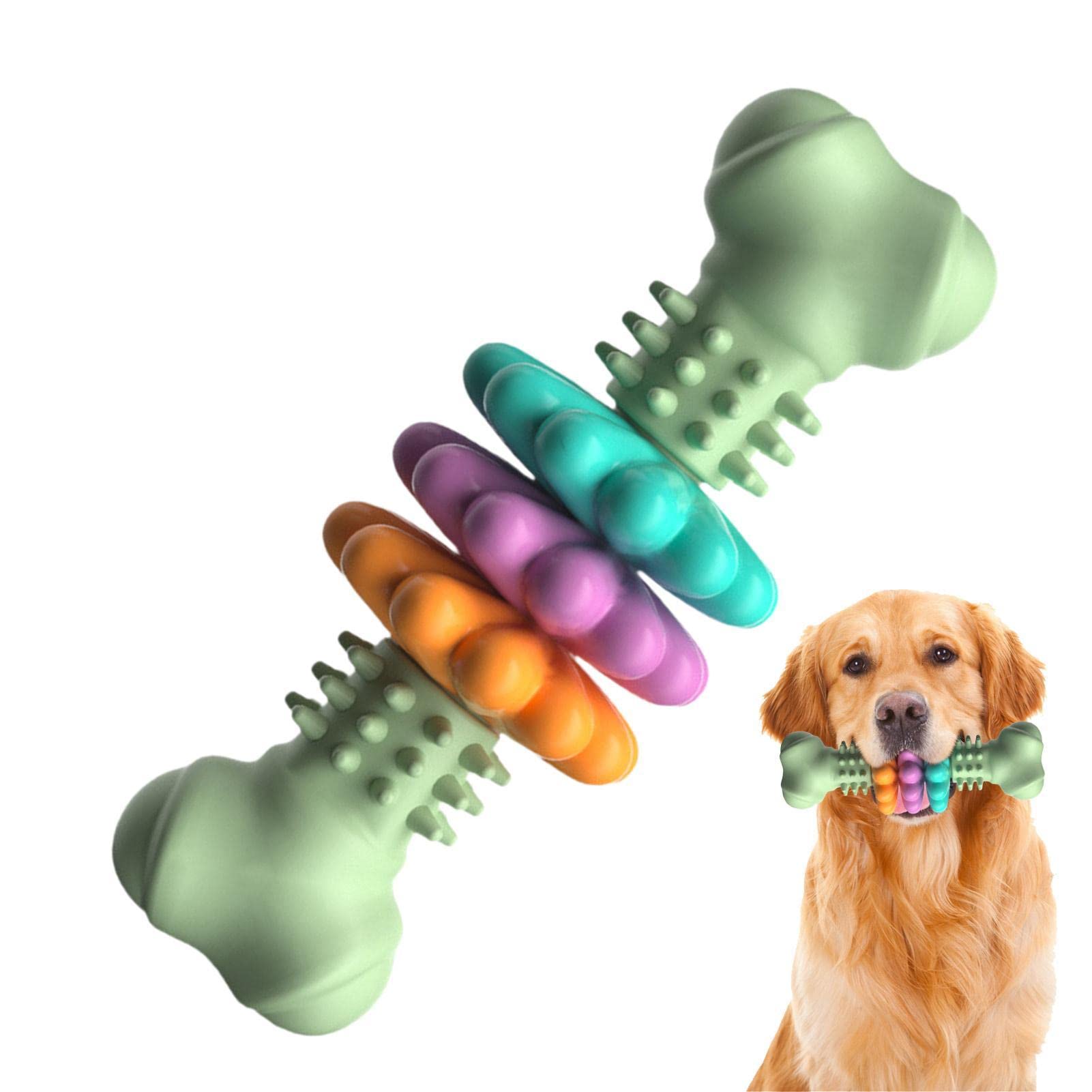 Dog Indestructible TPR Bone Chewing Bite Resistant Toys