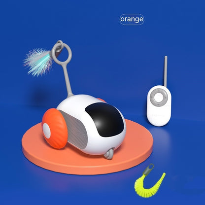 Remote Control Rechargeable Automatic Chasing Pet Car Toy