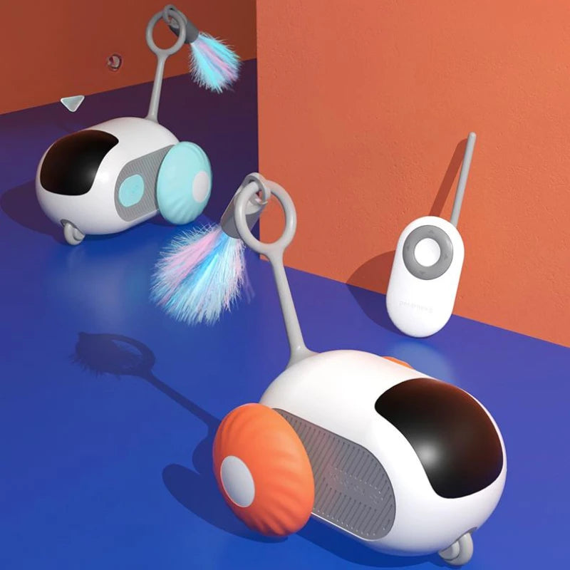 Remote Control Rechargeable Automatic Chasing Pet Car Toy