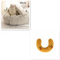 2-in-1 PetPlush Round Warm Winter House Bed for Dogs & Cats