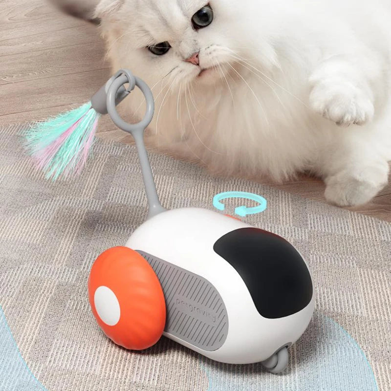 Remote Control Rechargeable Automatic Chasing Pet Car Toy