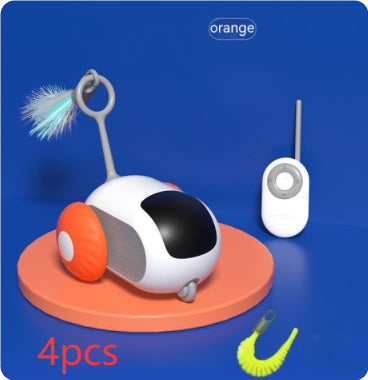Remote Control Rechargeable Automatic Chasing Pet Car Toy