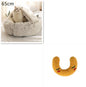2-in-1 PetPlush Round Warm Winter House Bed for Dogs & Cats