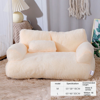 Luxury Warm Plush Winter Pet Bed Sofa