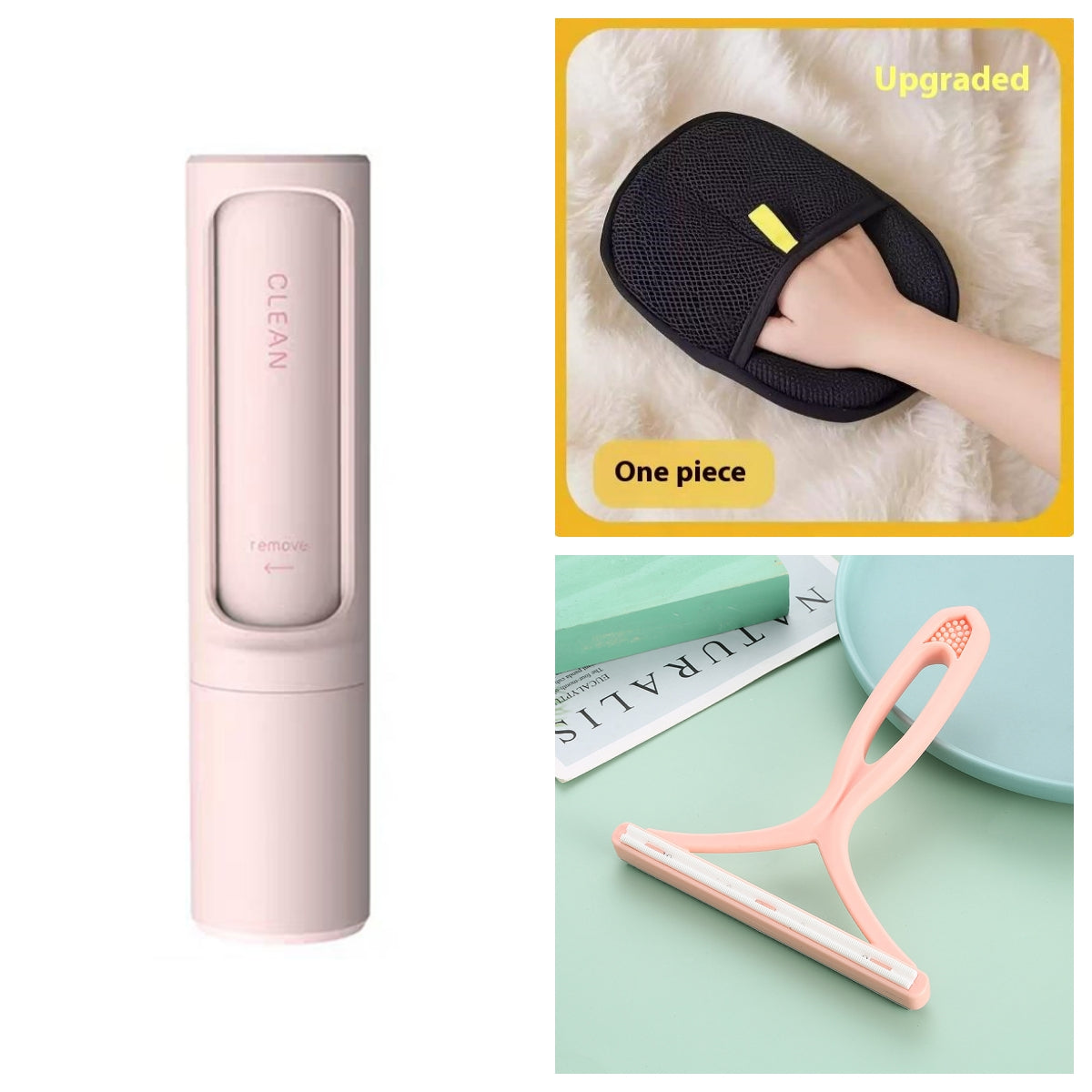 reusable pet hair remover brush