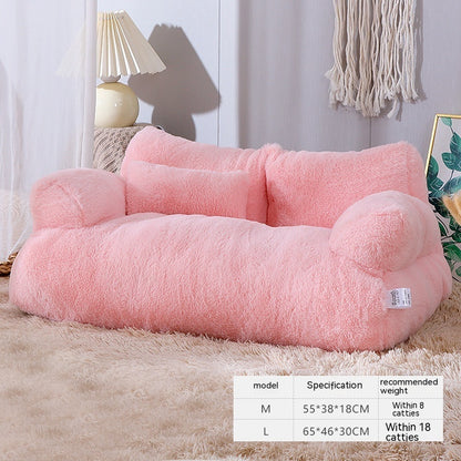 Luxury Warm Plush Winter Pet Bed Sofa