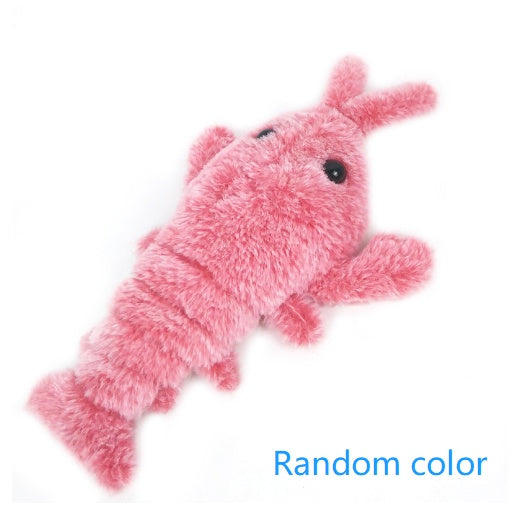 Electric Jumping USB Rechargeable Interactive Shrimp Cat Toy