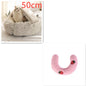 2-in-1 PetPlush Round Warm Winter House Bed for Dogs & Cats