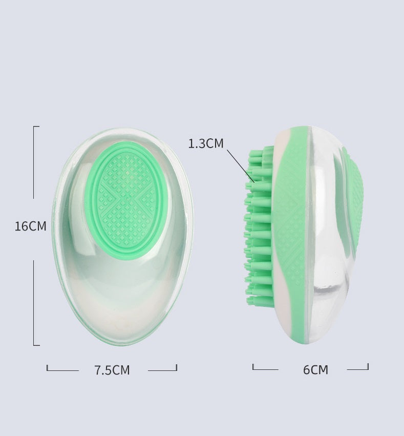 Pet Soft Silicone Grooming & Massage Shower Comb Bath Brush