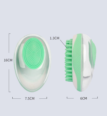 Pet Soft Silicone Grooming & Massage Shower Comb Bath Brush