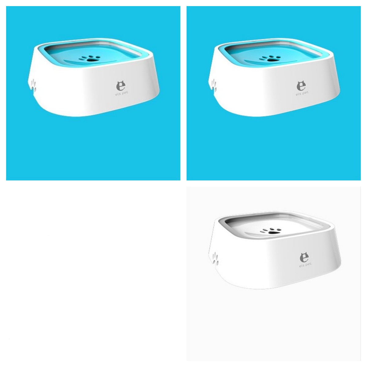Anti Spill Floating Pet Water Bowl Slow Feeder Dispenser