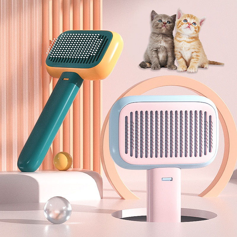 Pet Grooming Stainless Steel Dematting & Massage Comb Brush