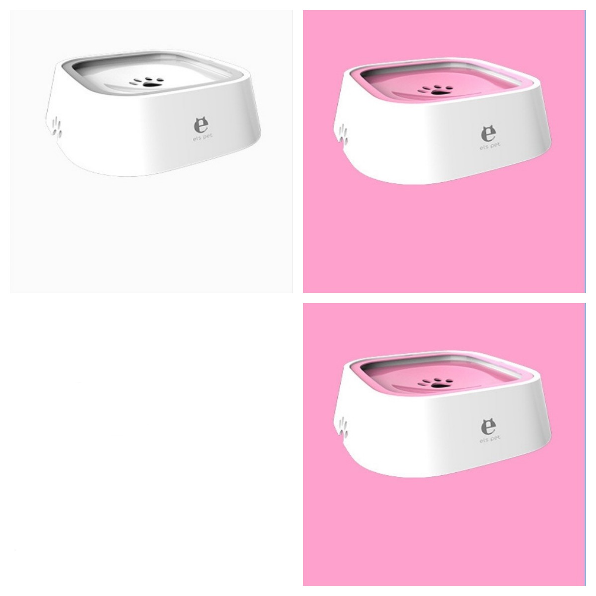 Anti Spill Floating Pet Water Bowl Slow Feeder Dispenser