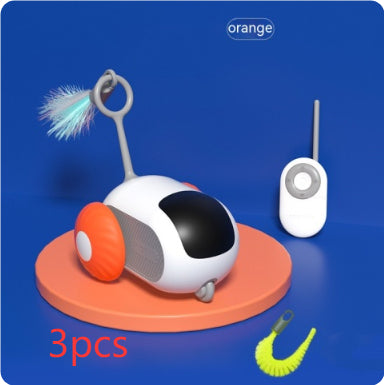 Remote Control Rechargeable Automatic Chasing Pet Car Toy