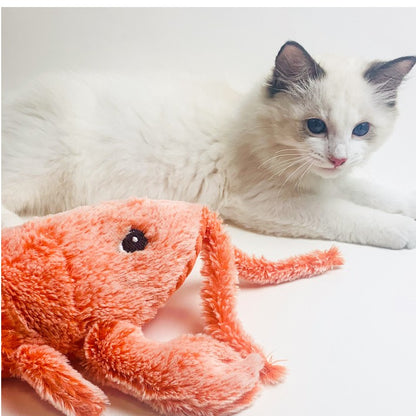 Electric Jumping USB Rechargeable Interactive Shrimp Cat Toy