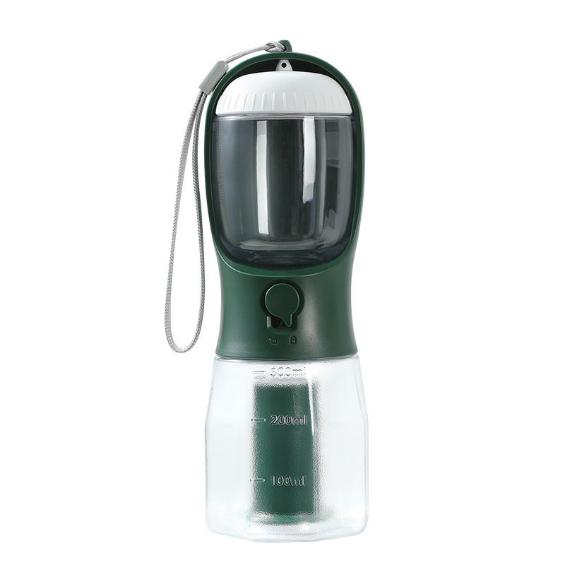 3-in-1 Portable Food Water & Waste Bag Dispenser Pet Cup