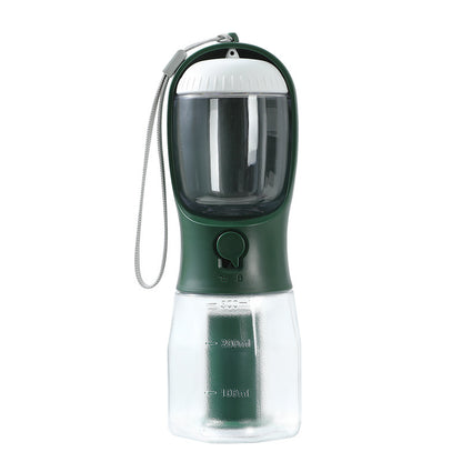 3-in-1 Portable Food Water & Waste Bag Dispenser Pet Cup