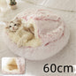 2-in-1 PetPlush Round Warm Winter House Bed for Dogs & Cats
