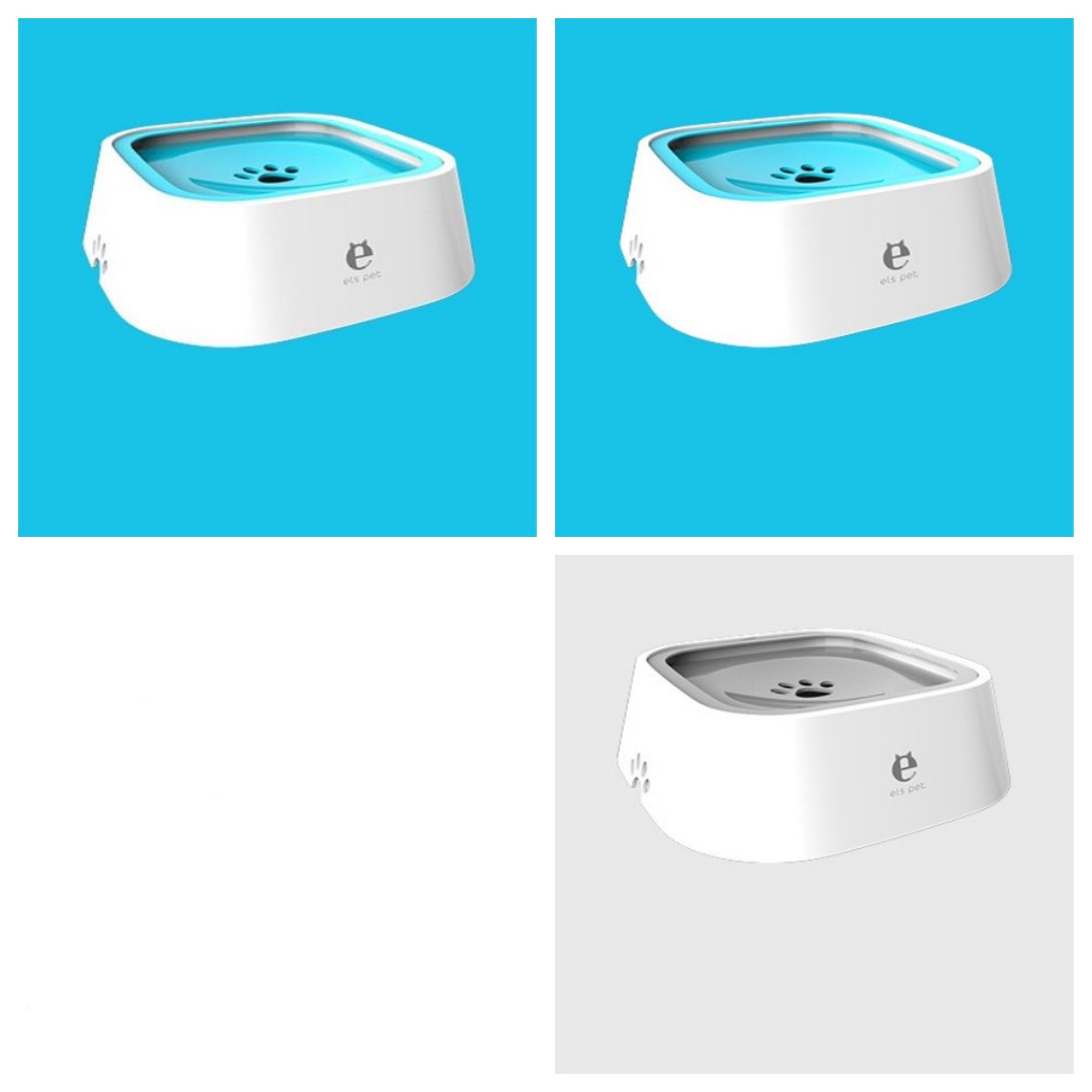 Anti Spill Floating Pet Water Bowl Slow Feeder Dispenser