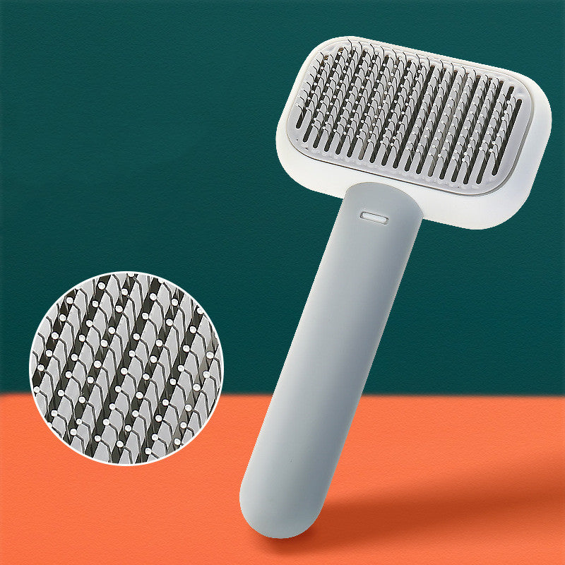 Pet Grooming Stainless Steel Dematting & Massage Comb Brush