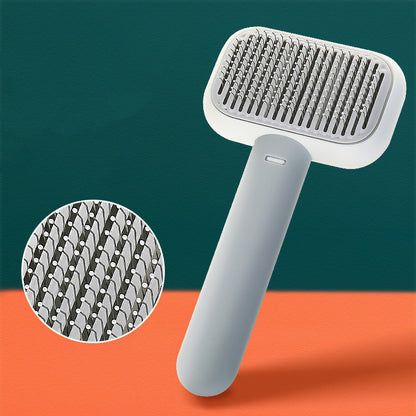 Pet Grooming Stainless Steel Dematting & Massage Comb Brush