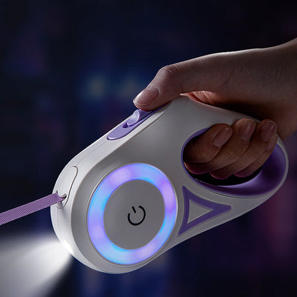 Retractable Dog Leash & Collar with LED Spotlight