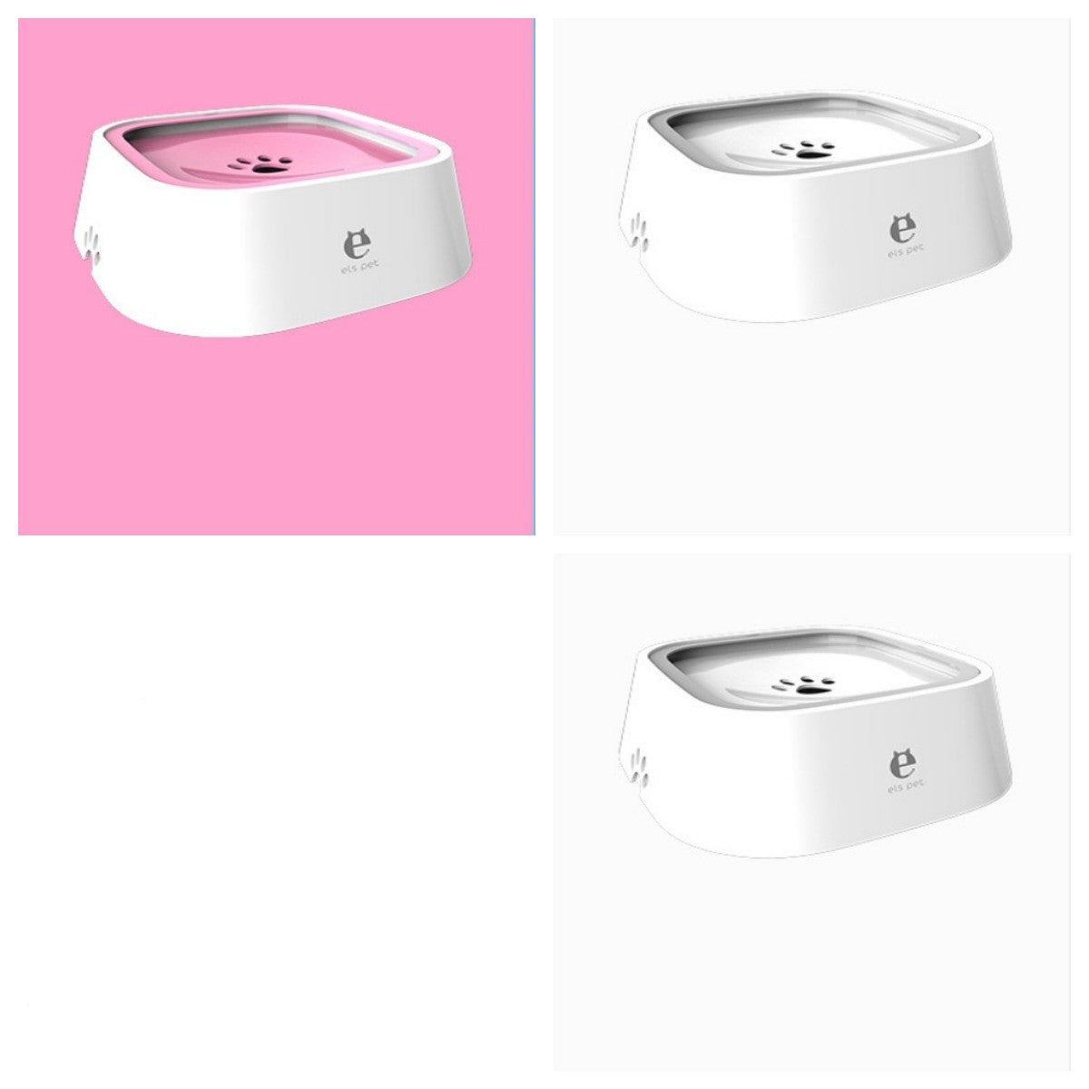 Anti Spill Floating Pet Water Bowl Slow Feeder Dispenser