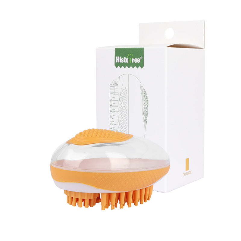 Pet Soft Silicone Grooming & Massage Shower Comb Bath Brush