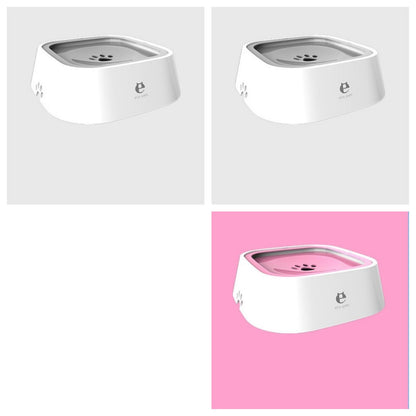 Anti Spill Floating Pet Water Bowl Slow Feeder Dispenser