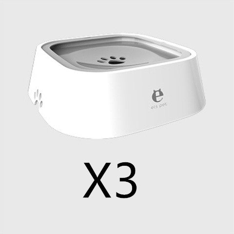 Anti Spill Floating Pet Water Bowl Slow Feeder Dispenser
