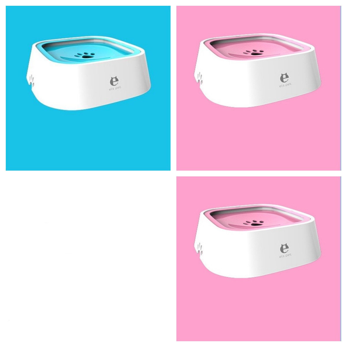 Anti Spill Floating Pet Water Bowl Slow Feeder Dispenser