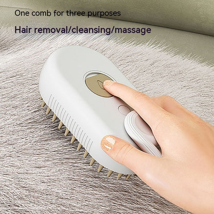 Electric Steam Spray Grooming Hair Removal Comb Pet Brush