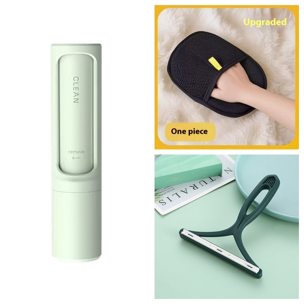 reusable pet hair remover brush