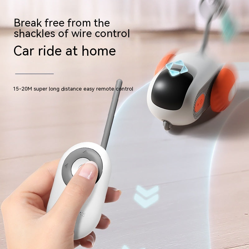 Remote Control Rechargeable Automatic Chasing Pet Car Toy