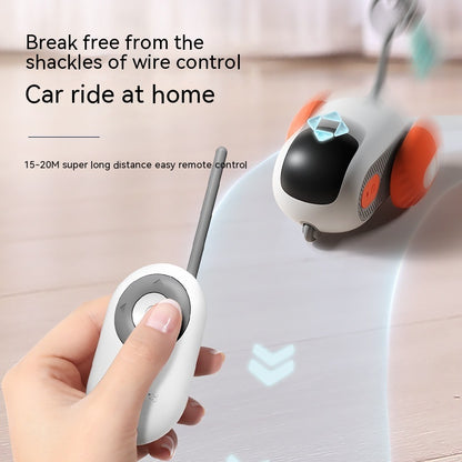 Remote Control Rechargeable Automatic Chasing Pet Car Toy
