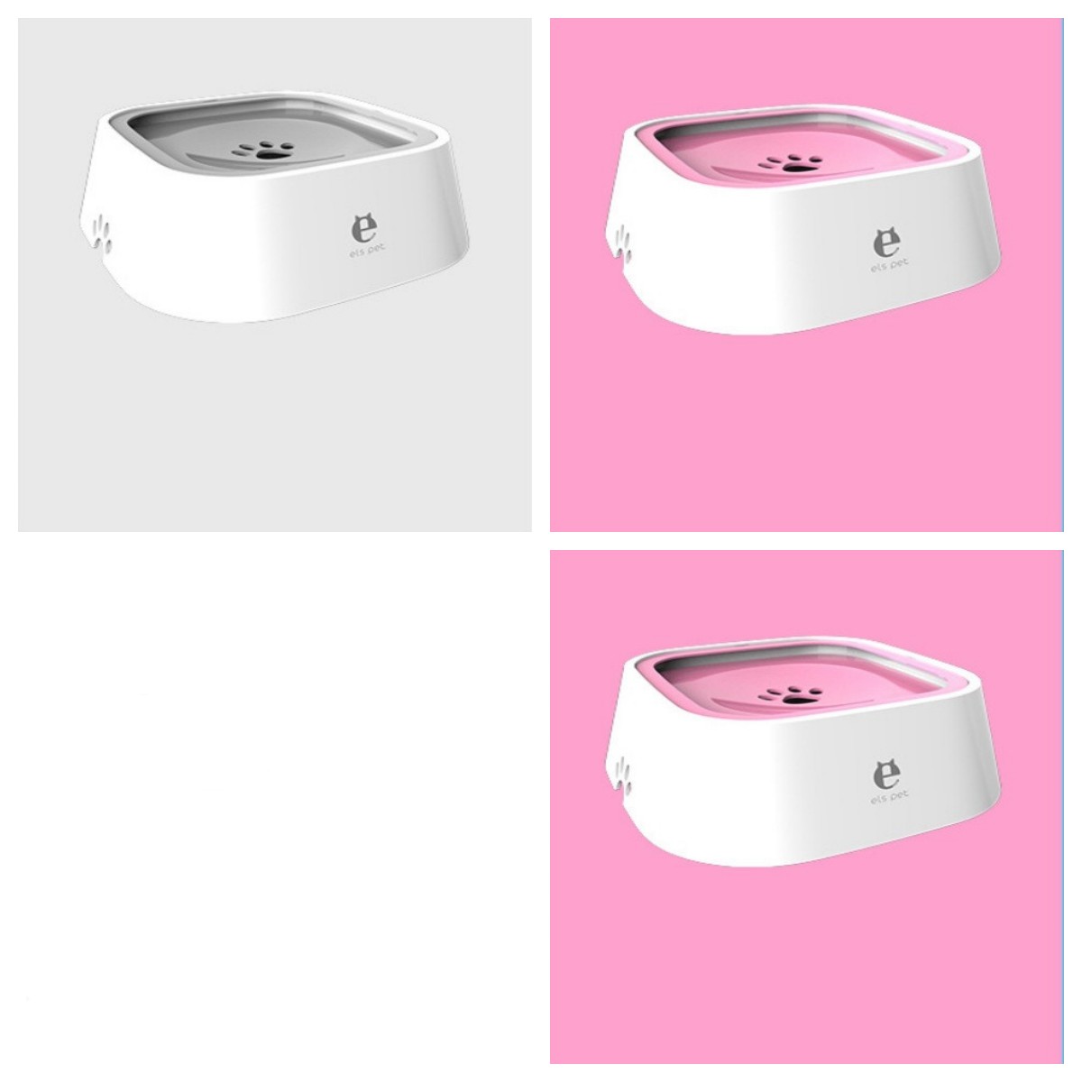 Anti Spill Floating Pet Water Bowl Slow Feeder Dispenser
