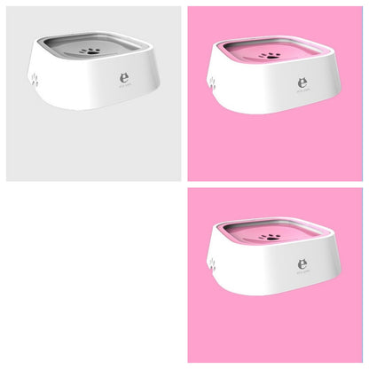 Anti Spill Floating Pet Water Bowl Slow Feeder Dispenser