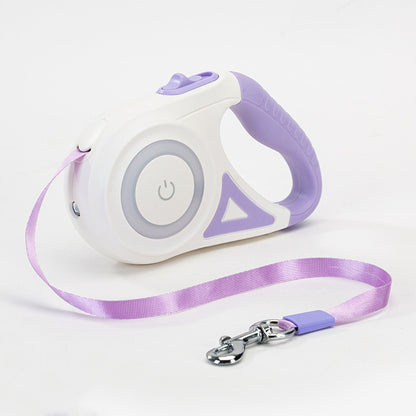 Retractable Dog Leash & Collar with LED Spotlight