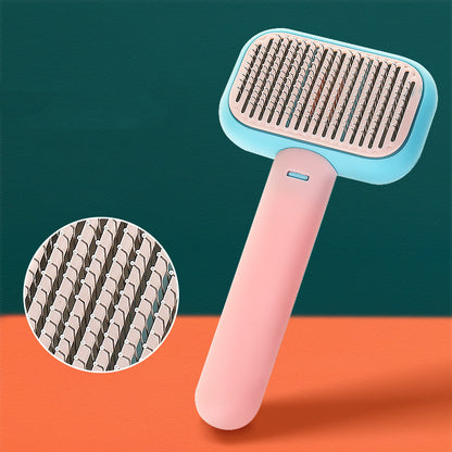 Pet Grooming Stainless Steel Dematting & Massage Comb Brush