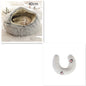 2-in-1 PetPlush Round Warm Winter House Bed for Dogs & Cats